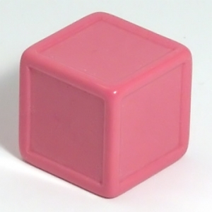 Pink indented dice
